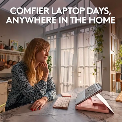 KIT DE ESCRITORIO PLEGABLE LOGITECH CASA WORK GRADO A