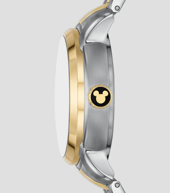 RELOJ DE GOLF DISNEY MICKEY MOUSE LE1193 UNISEX FOSSIL DORADO/PLATEADO DORADO BLANCO       GRADO B
