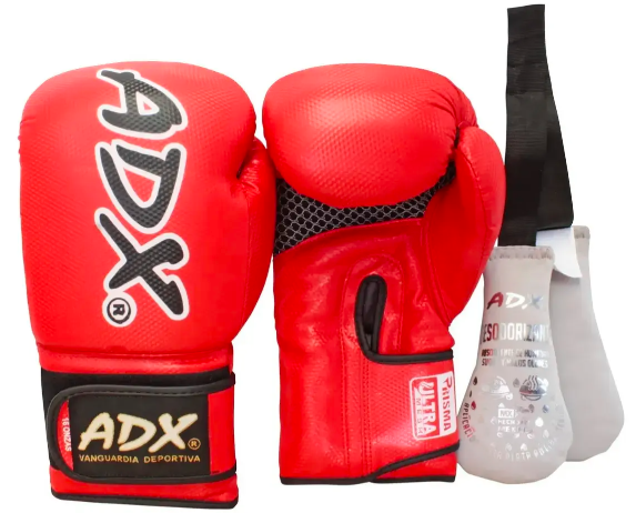 GUANTES DE BOX PRISMA ROJO 3 ADX 14 OZ ROJO GRADO B