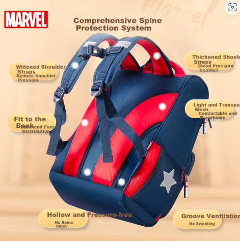 MOCHILA ESCOLAR SPIDER-MAN BA5841C DE POLIÉST GRADO A