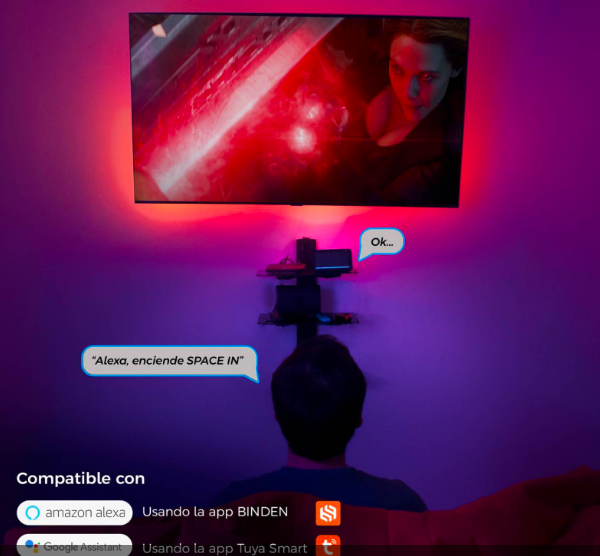 TIRA LED SMART LED RETROALIMENTACIÓN PARA TV GRADO B