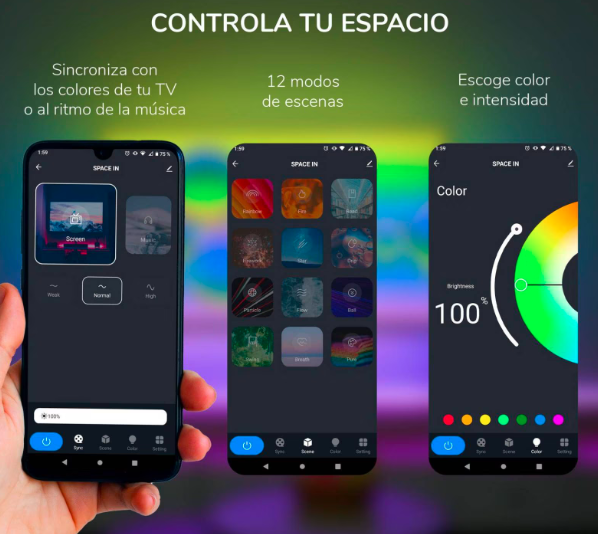 TIRA LED SMART LED RETROALIMENTACIÓN PARA TV GRADO B
