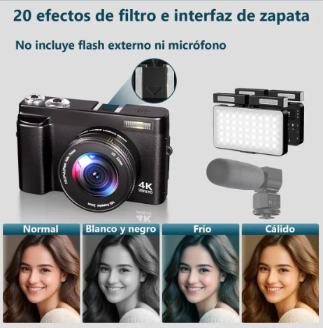 CÁMARA DIGITAL SONGDIAN DC101L 4K CON PANTALL GRADO A