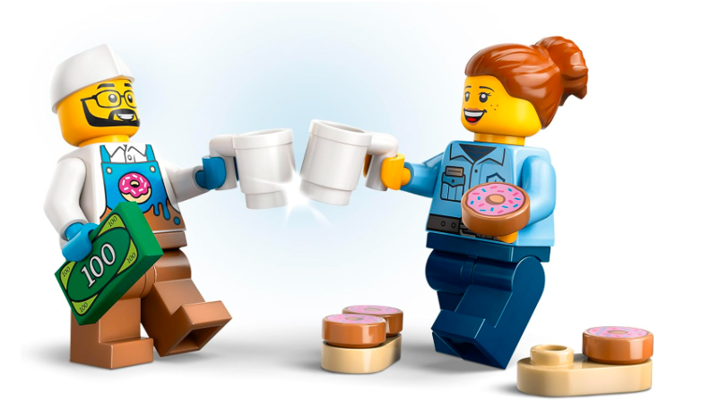 CAMIÓN DE DONAS LEGO CITY - JUGUETE DE CONSTR GRADO A