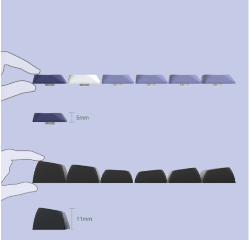 Xvx Pbt Keycaps De Bajo Perfil Para Teclado MecÃ¡nico  GRADO B