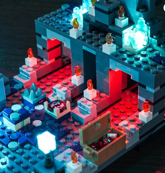 Kit de luces LED para Lego Minecraft The Deep Dark Battle 21246 (no incluye el juego Lego), iluminación decorativa compatible con Deep Dark Battle Warden para aficionados, modelo GRADO B