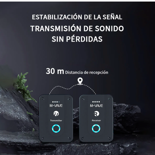 SISTEMA DE MONITOREO INALAMBRICO M-VAVE MICRÃ³FONO WP-9