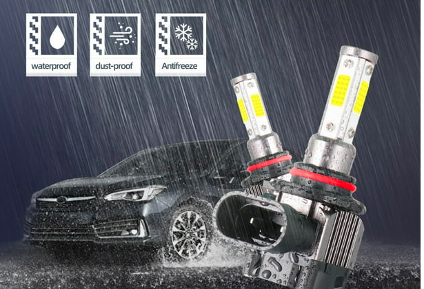 KIT DE FAROS LED 2 bombillas LED para faros delanteros de coche a prueba de agua IP68, lámpara de conducción LED GRADO B