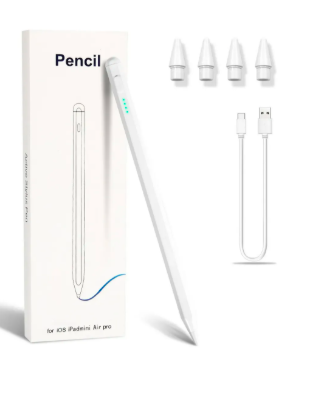 LÁPIZ ÓPTICO STYLUS PLUMA PARA IPAD, CARGA RÁPIDA MAGNÉTICO