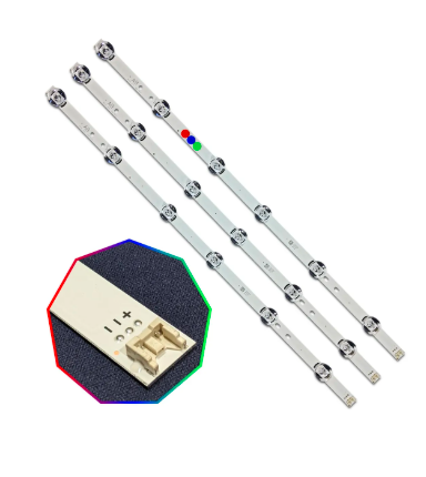 KIT LEDS LG 32LF550B, 32LF580B, 32LF595B - ALUMINIO, NUEVO. GRADO B