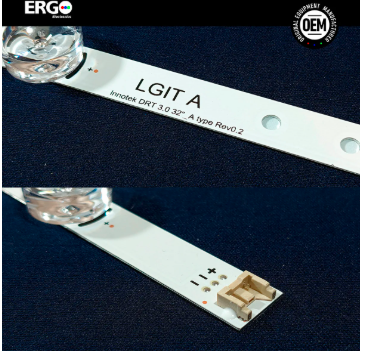KIT LEDS LG 32LF550B, 32LF580B, 32LF595B - ALUMINIO, NUEVO. GRADO B