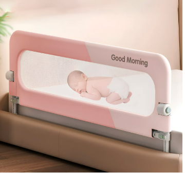 base para cama ajustable niños seguridad, protector 1.80m rosa GRADO B