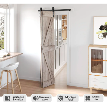 2M 6.6FT HERRAJE RIEL PARA PUERTA CORREDIZA P GRADO B