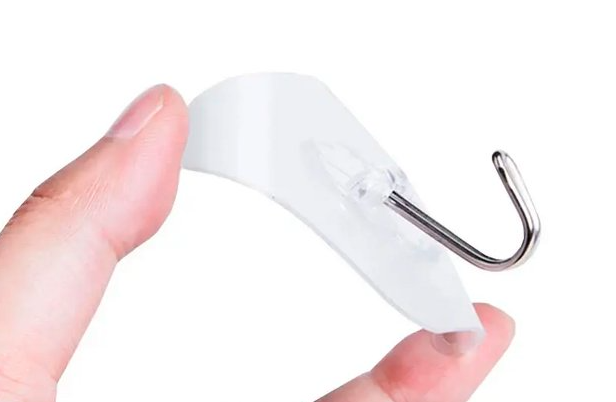 Ganchos Adhesivos Transparentes, 20 PCS Ganchos de Baño Adhesivos Ganchos Impermeables y Reutilizables Sin Costura, Gancho de Pared de Cocina con Ganchos Inoxidables GRADO B