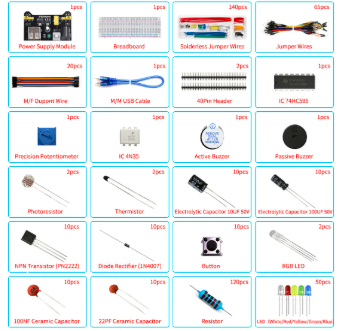 Rexqualis kit de componente electrico con modulo fuente de poder cable de puente 830 Grado B