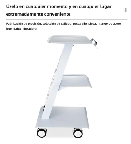 MESA MÃ³VIL ESCUELAS RUEDAS GIRATORIAS 3 ENCHUFES SEPARADOS GRADO B