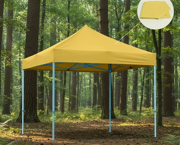 Repuesto de lona toldo para jardin impermeable GazebosAMARILLA 3X3M  GRADO B