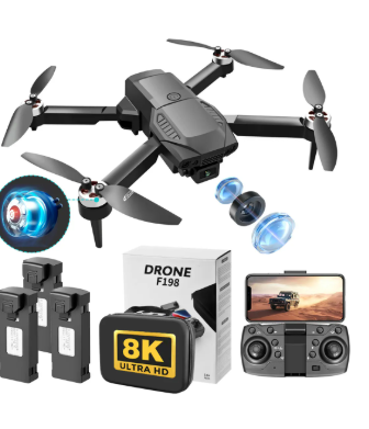 ZLL ZLL SG F198 F198 8K BLACK 2.4 GHZ 3 HD DRON A CONTROL REMOTO GRADO B - TiendaKomet México