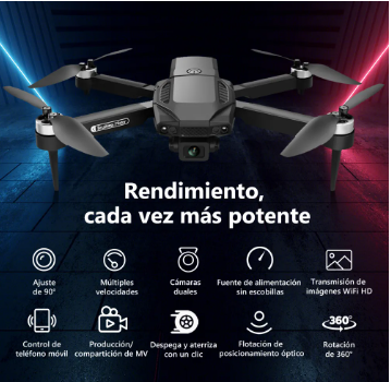 ZLL ZLL SG F198 F198 8K BLACK 2.4 GHZ 3 HD DRON A CONTROL REMOTO GRADO B - TiendaKomet México