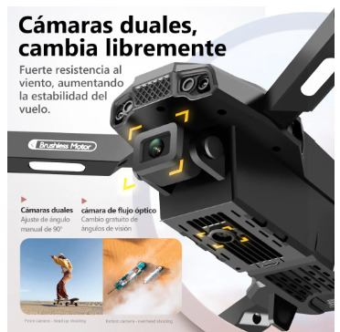 ZLL ZLL SG F198 F198 8K BLACK 2.4 GHZ 3 HD DRON A CONTROL REMOTO GRADO B - TiendaKomet México