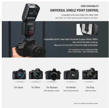 NEEWER TT560 FLASH SPEEDLITE CON MODO M/S1/S2 MANUAL UNIVERSAL SINGLE CONTACT SPEEDLIGHT PARA CANON NIKON PANASONIC OLYMPUS PENTAX SONY DSLR MIRRORLESS CÁMARAS CON ZAPATA ESTÁNDAR - TiendaKomet México