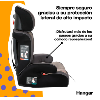 AUTOASIENTO COSCO HANGAR GRIS  GRADO B - TiendaKomet México