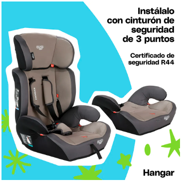 AUTOASIENTO COSCO HANGAR GRIS  GRADO B - TiendaKomet México