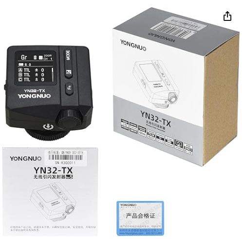 DISPARADOR FLASH TTL 2.4G, BATERÍA DE LITIO INCORPORADA, PANTALLA TÁCTIL OLED, FUNCIÓN DE CONVERSIÓN TCM 3