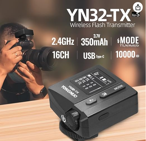 DISPARADOR FLASH TTL 2.4G, BATERÍA DE LITIO INCORPORADA, PANTALLA TÁCTIL OLED, FUNCIÓN DE CONVERSIÓN TCM 3