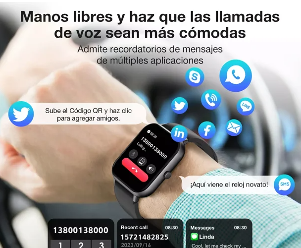 RELOJ INTELIGENTE PARA EL SEGUIMIENTO DE DATOS DE EJERCICIO | RECEPCIÓN, CONVERSIÓN Y RED INALÁMBRICA COLOR DORADO GRADO B