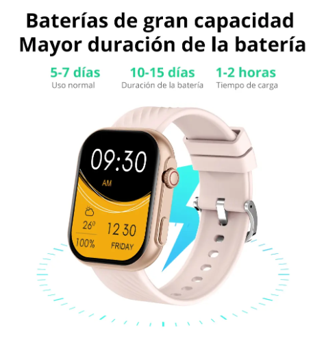 RELOJ INTELIGENTE PARA EL SEGUIMIENTO DE DATOS DE EJERCICIO | RECEPCIÓN, CONVERSIÓN Y RED INALÁMBRICA COLOR PLATA GRADO B