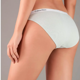 3 PACK BIKINI 100% ALGODÃ³N CALVIN KLEIN PARA MUJER BLACK/SNOW/SKY GRAY LISO L GRADO B