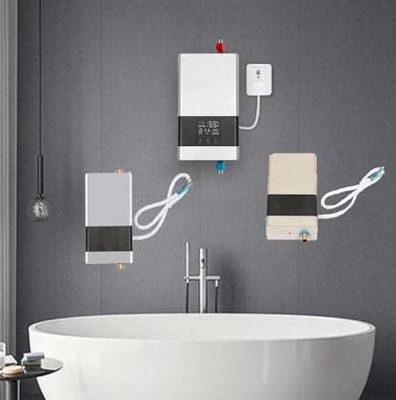 CALENTADOR DE AGUA INSTANTÃ¡NEO ELÉCTRICO TÃ¡CTIL REMOTO 4000W COLOR BLANCO GRADO B