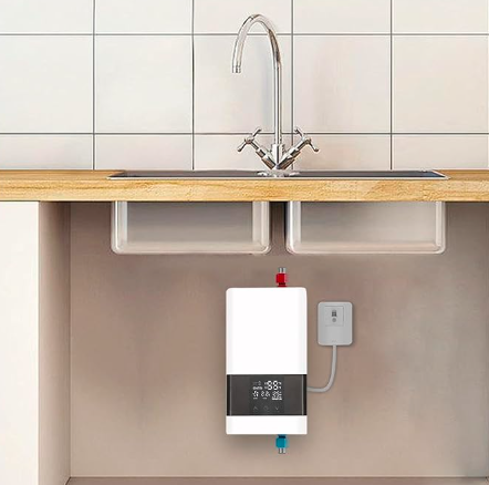 CALENTADOR DE AGUA INSTANTÃ¡NEO ELÉCTRICO TÃ¡CTIL REMOTO 4000W COLOR BLANCO GRADO B