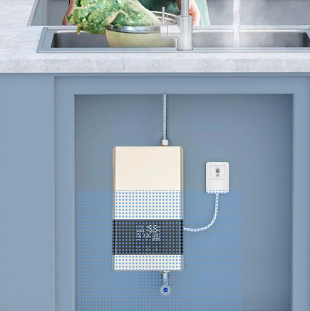 CALENTADOR DE AGUA INSTANTÃ¡NEO ELÉCTRICO TÃ¡CTIL REMOTO 4000W COLOR BLANCO GRADO B
