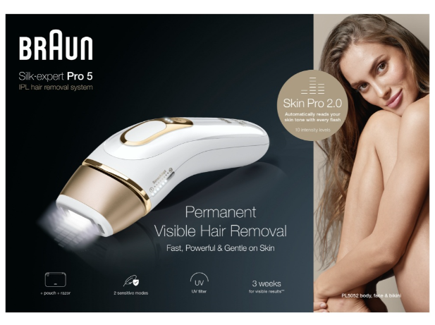 BRAUN SILK-EXPERT PRO 5 IPL PL5052 - DEPILADO GRADO B