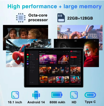 ANDROID 14 TABLET 22GB + 128GB WIFI 5G OCTA-CORE CON MOUSE GRADO B