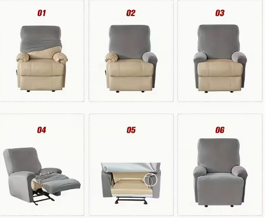 SILLÓN RECLINABLE SLIPCOVER SOFÁ RECLINABLE  GRADO B