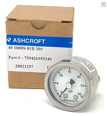 MANÓMETRO MARCA ASHCROFT GRADO B