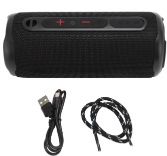 BOCINA PORTÁTIL BLUETOOTH ALTAVOCES PARA EXTERIORIR CON RGB NEGRO GRADO B