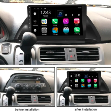 AUTOESTÉREO CARPLAY ANDROID 11 32G PARA HONDA ODYSSEY 05-10 GRADO B