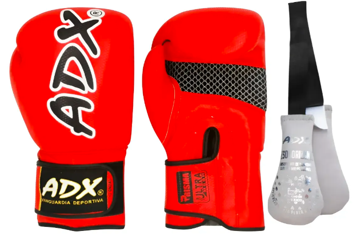 GUANTES DE BOX PRISMA ROJO 3 ADX 14 OZ ROJO GRADO B