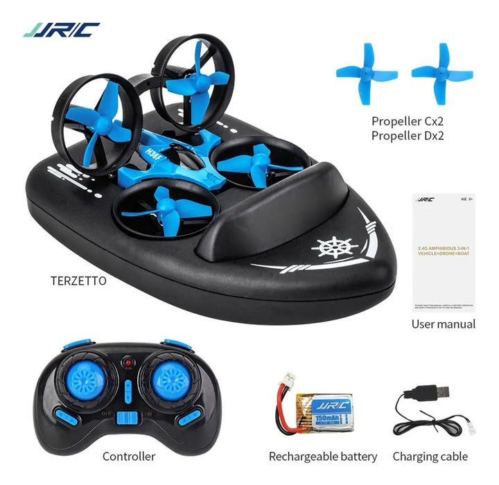uav de control remoto tres en uno de agua tierra y aire 1