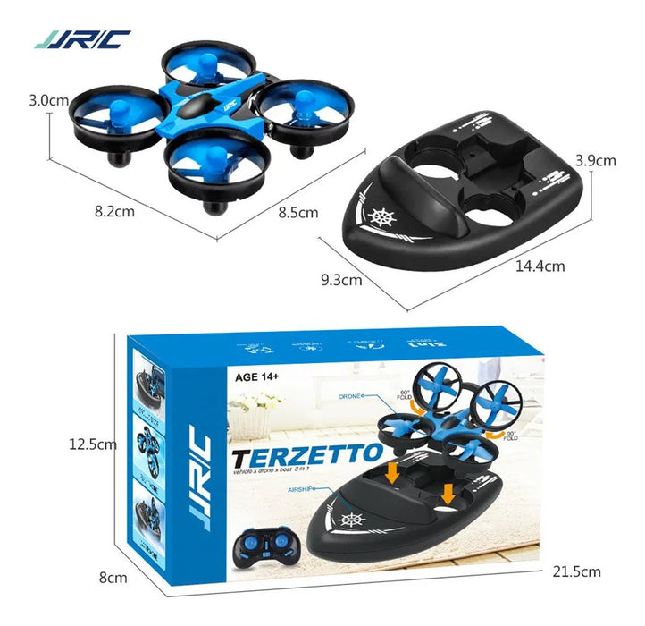 uav de control remoto tres en uno de agua tierra y aire 1