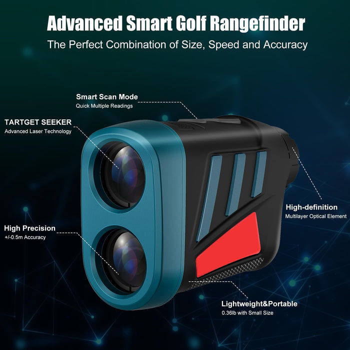 Telemetro De Golf Impermeable Pro De 656 Yardas (600 M) Con
