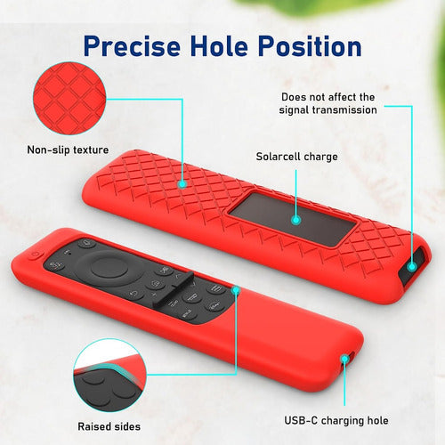 Funda Remote Control Para Samsung Tv Bn59-01432a Solar Carga 3314