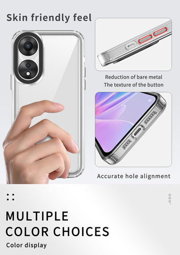 uso rudo crystal transparente case funda para oppo A78 4G