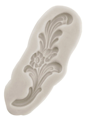 1pcs Molde De Silicona Flor En Relieve Fondant Pasta Resina