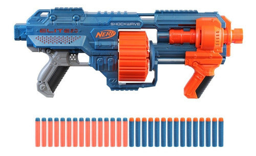 Lanzador Nerf Elite 2.0 Shockwave RD-15 (30 Dardos, Grado B)
