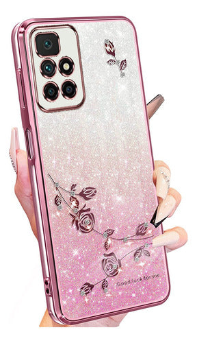 brillo brillante carcasa cute funda para xiaomi correas